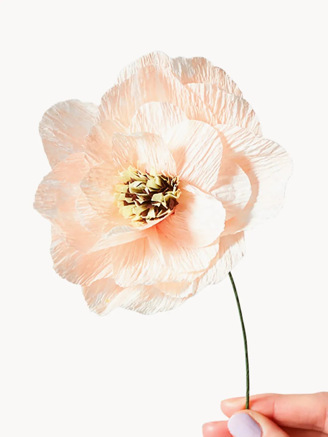 Flor artificial artesanal Poppy