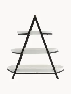 Fuente 3 pisos de porcelana Tower, con las bandejas extríbles