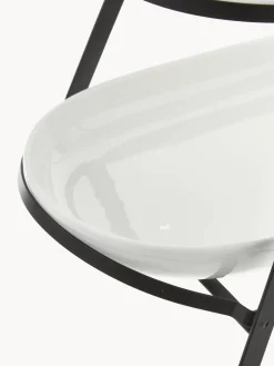 Fuente 3 pisos de porcelana Tower, con las bandejas extríbles