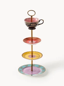 Fuente 3 pisos de porcelana artesanal Grandpa