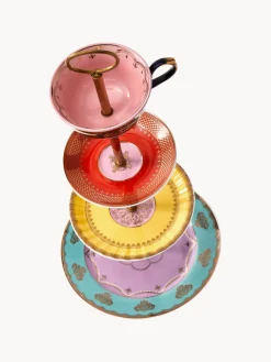 Fuente 3 pisos de porcelana artesanal Grandpa