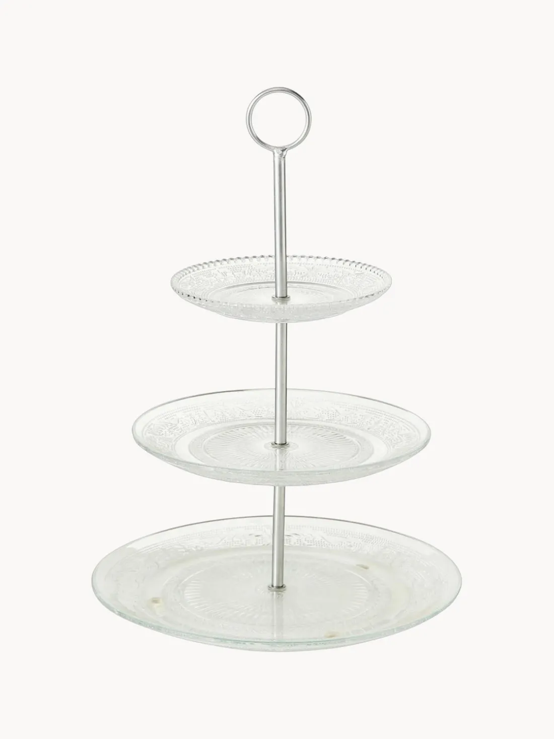 Fuente 3 pisos de vidrio Relief