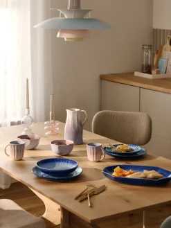 Fuente artesanal con esmalte reactivo Vinci