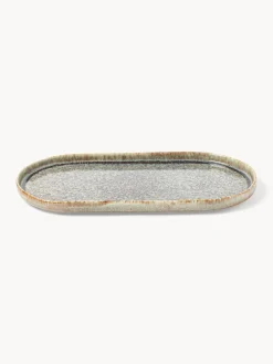 Fuente artesanal con esmalte reactivo Danza