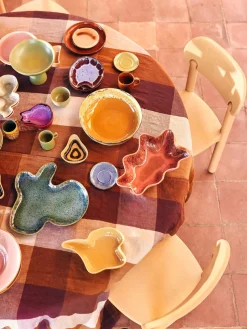 Fuente artesanal de gres Shell