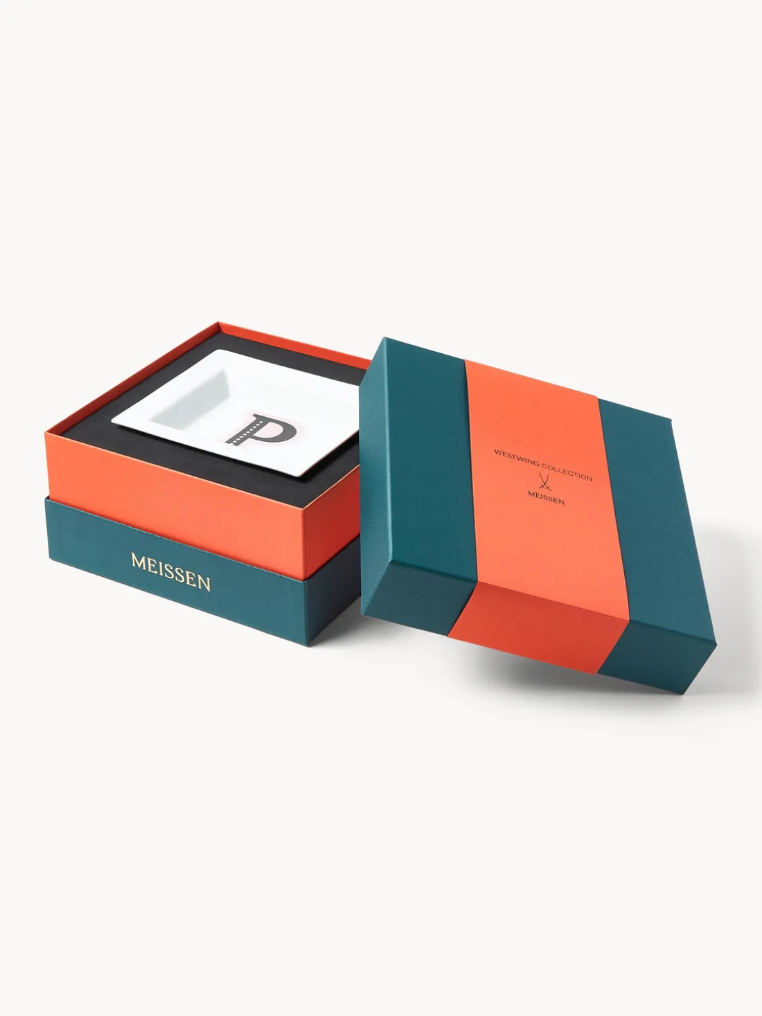 Fuente decorativa artesanal Westwing Collection | MEISSEN Initials