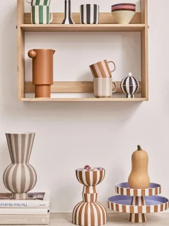 Fuente para postre pintada a mano Toppu