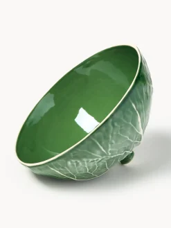 Fuente pintada a mano con tapa Cabbage
