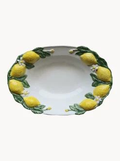 Fuente pintada a mano Lemon