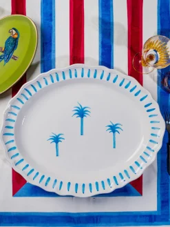 Fuente pintado a mano The Palms