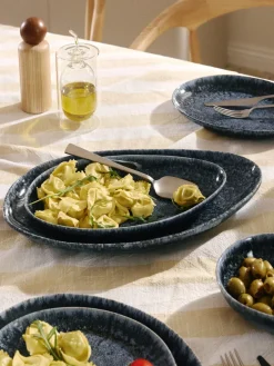 Fuentes de servir artesanales en forma orgánica Macey, 2 uds.