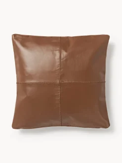 Funda de almohada artesanal de cuero Raven