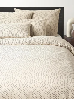 Funda de almohada de algodón estampado Milano