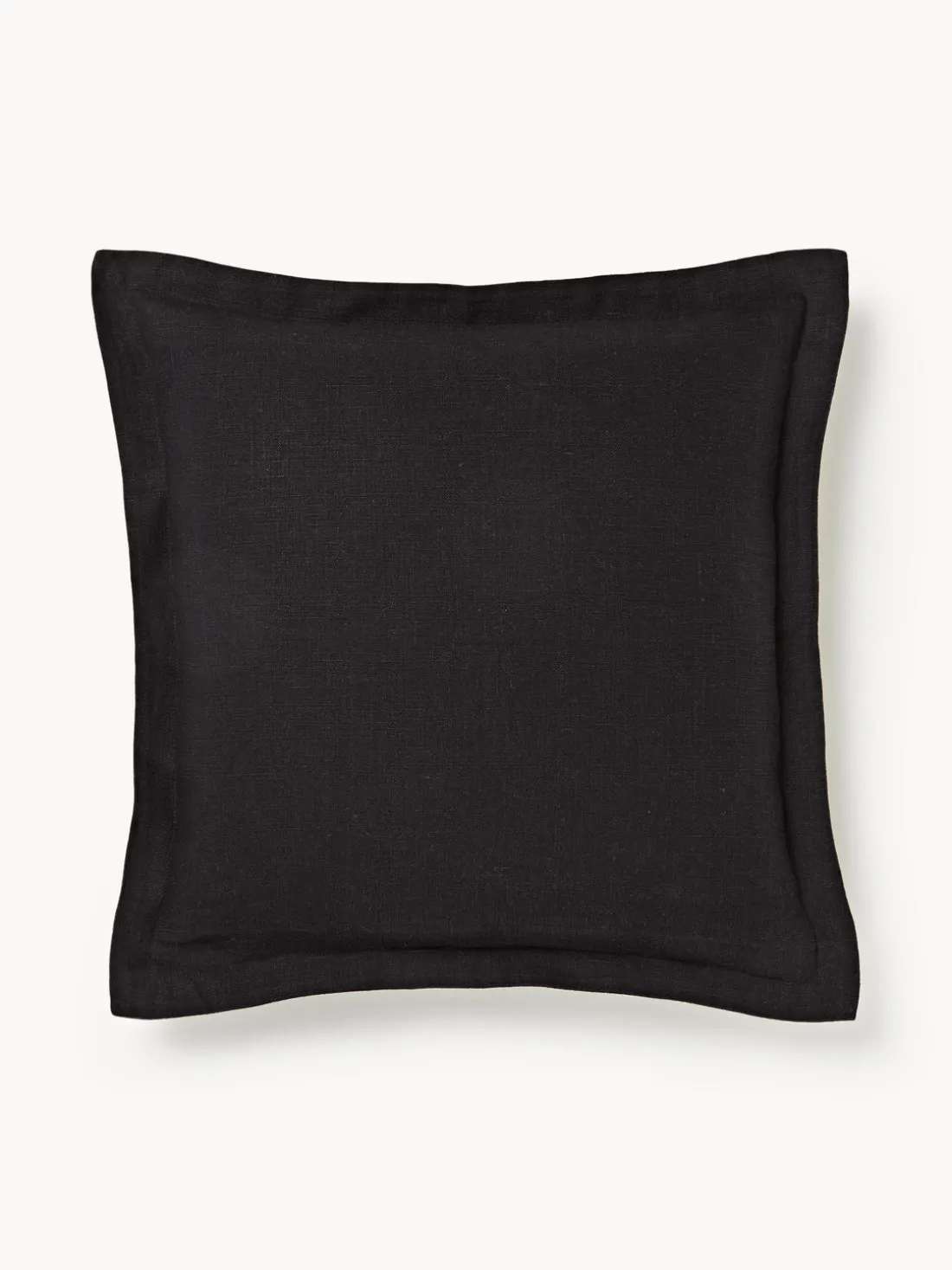 Funda de almohada de lino con dobladillo Taryn