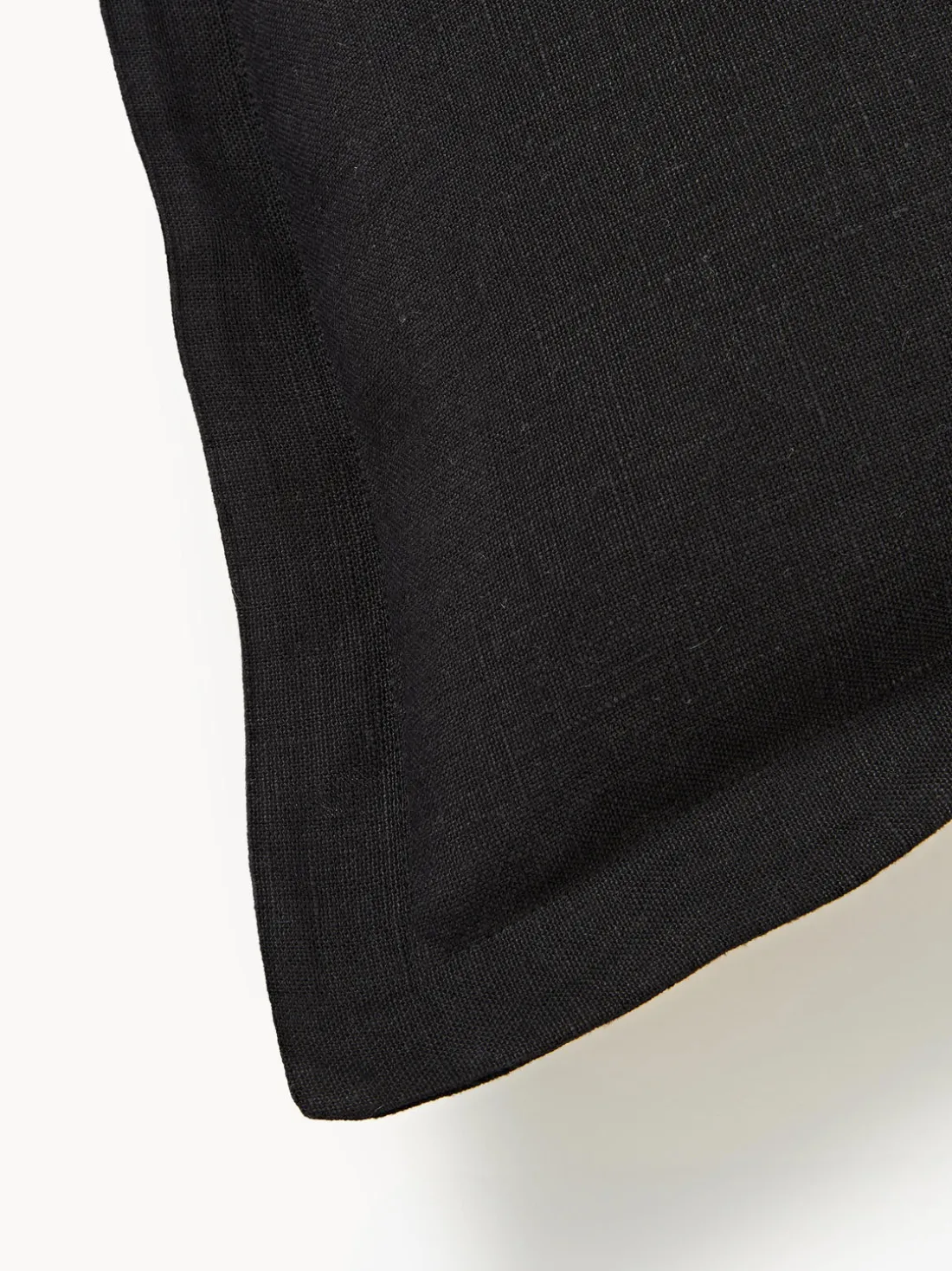 Funda de almohada de lino con dobladillo Taryn