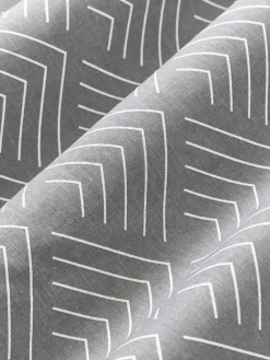 Funda de almohada estampada de algodón Milano