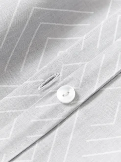 Funda de almohada estampada de algodón Milano