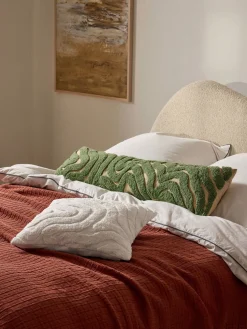 Funda de cojín alargada texturizada Mareva