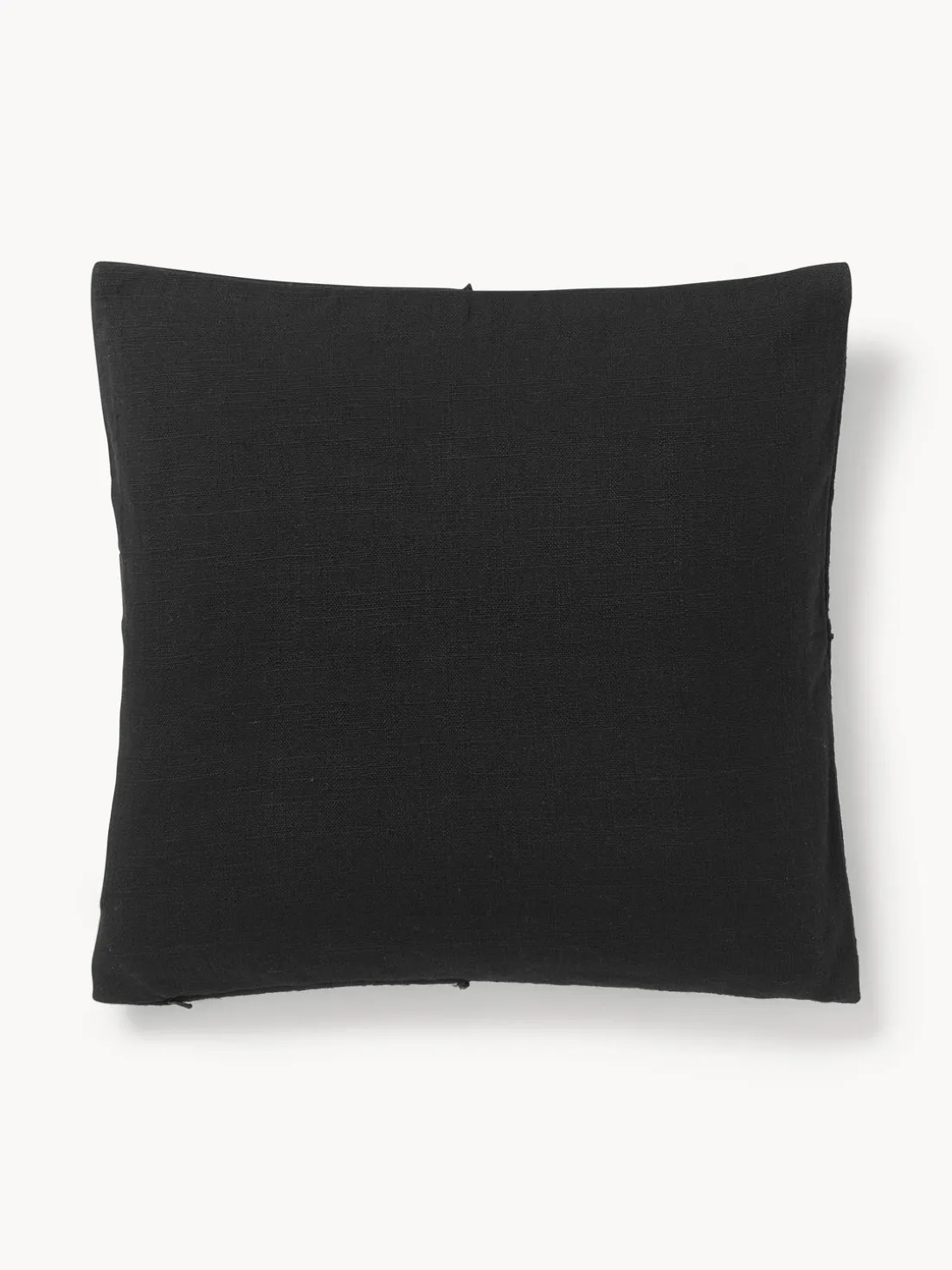 Funda de cojín artesanal con costura decorativa Terre