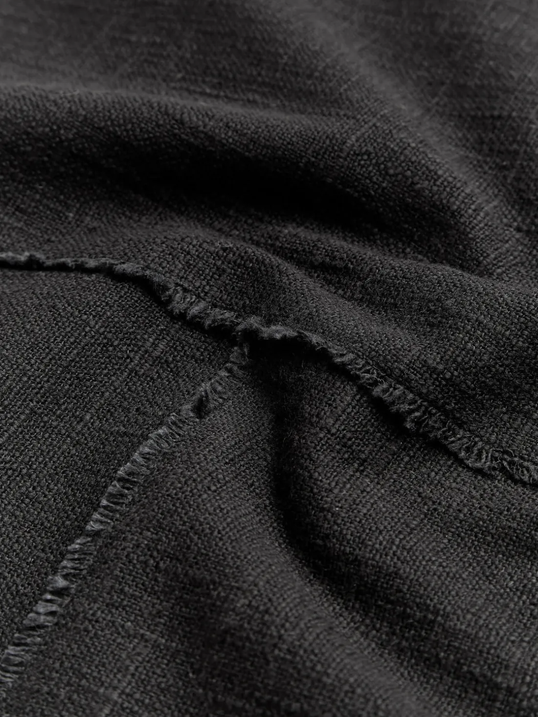 Funda de cojín artesanal con costura decorativa Terre