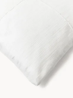 Funda de cojín artesanal con costura decorativa Terre