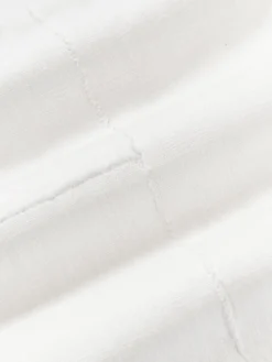 Funda de cojín artesanal con costura decorativa Terre