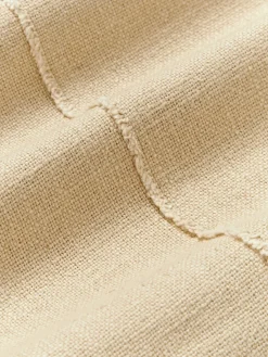 Funda de cojín artesanal con costura decorativa Terre