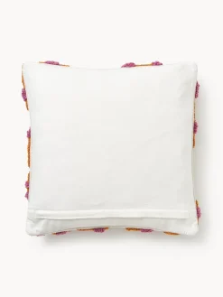 Funda de cojín artesanal con tejido capitoné Jiri