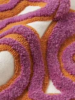 Funda de cojín artesanal con tejido capitoné Jiri