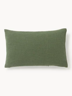 Funda de cojín artesanal con costura decorativa Terre