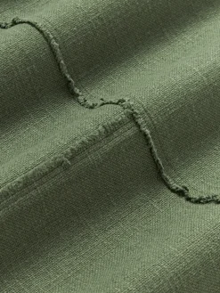 Funda de cojín artesanal con costura decorativa Terre