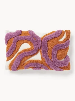 Funda de cojín artesanal con tejido capitoné Jiri