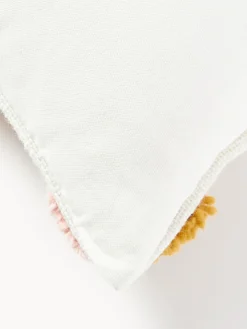 Funda de cojín artesanal con tejido capitoné Jiri