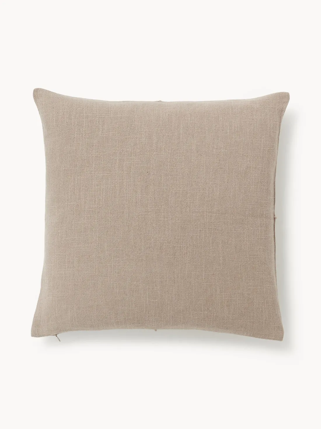 Funda de cojín artesanal con costura decorativa Terre