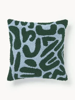 Funda de cojín artesanal con mechones en bucle Soma