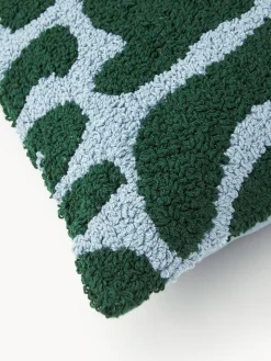 Funda de cojín artesanal con mechones en bucle Soma