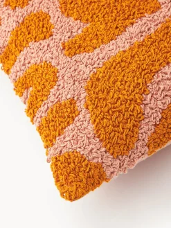 Funda de cojín artesanal con mechones en bucle Soma