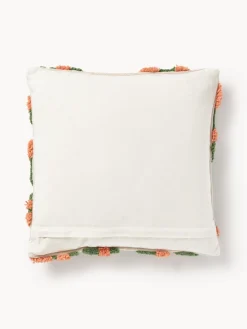 Funda de cojín artesanal con tejido capitoné Jiri