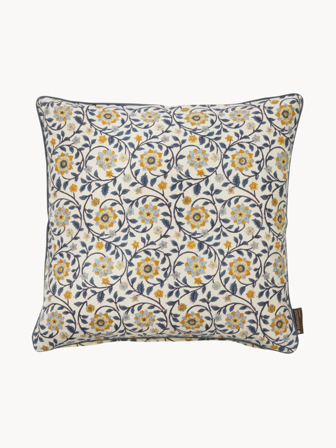 Funda de cojín artesanal con diseño floral Honey