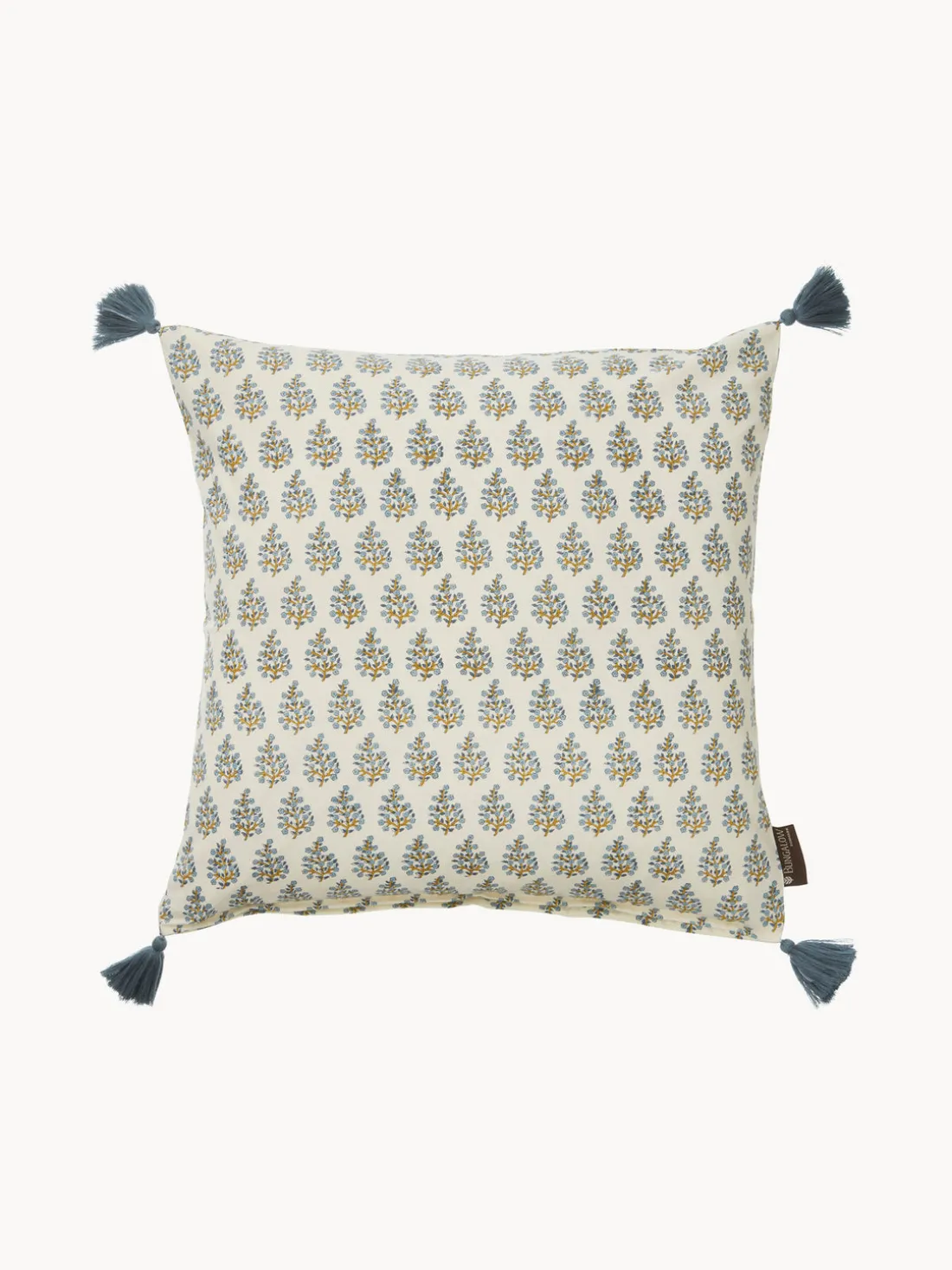 Funda de cojín artesanal con diseño floral Honey