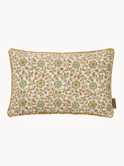 Funda de cojín artesanal con diseño floral Honey