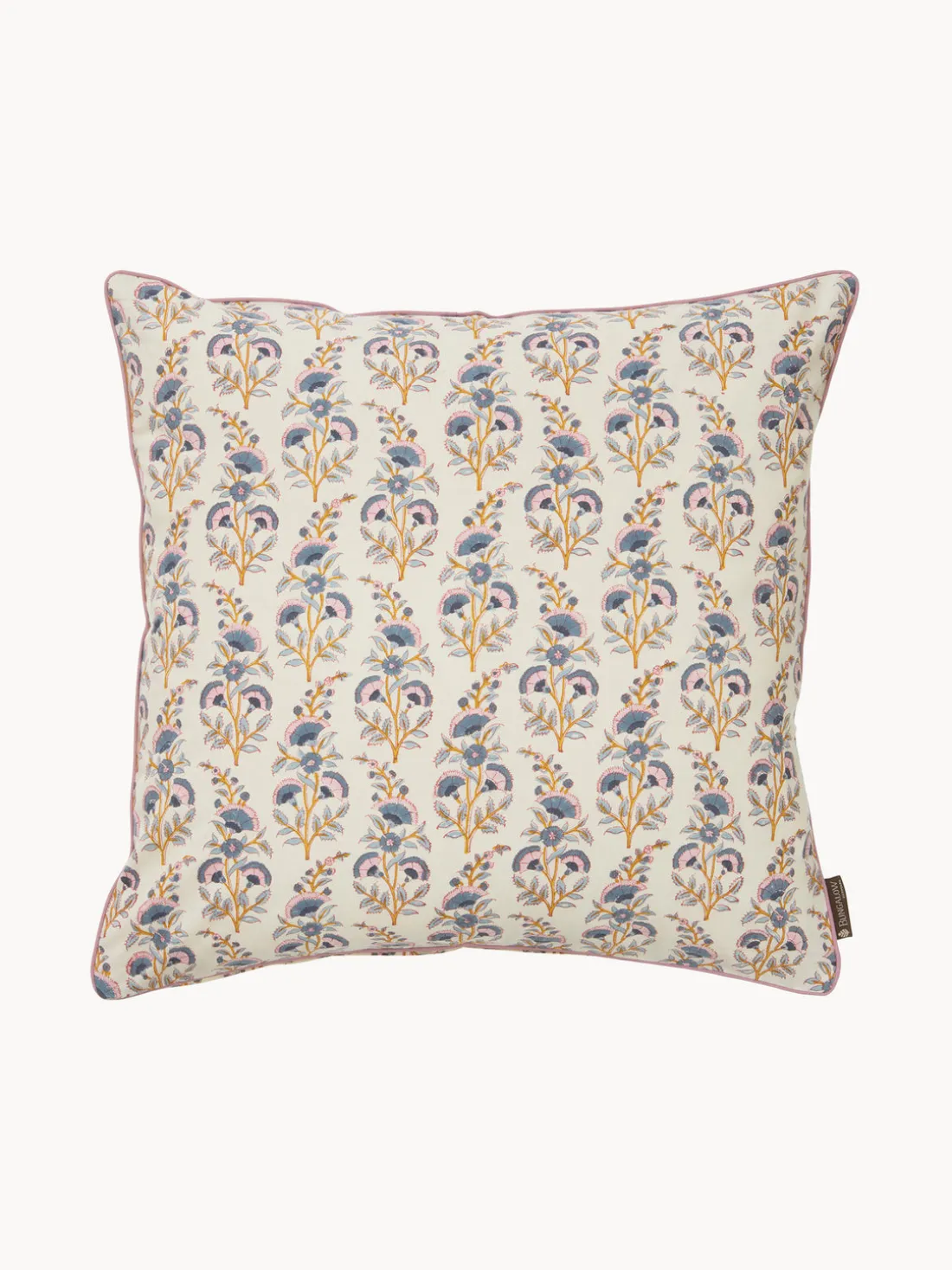 Funda de cojín artesanal con diseño floral Honey