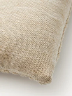 Funda de cojín artesanal de punto grueso Adyna