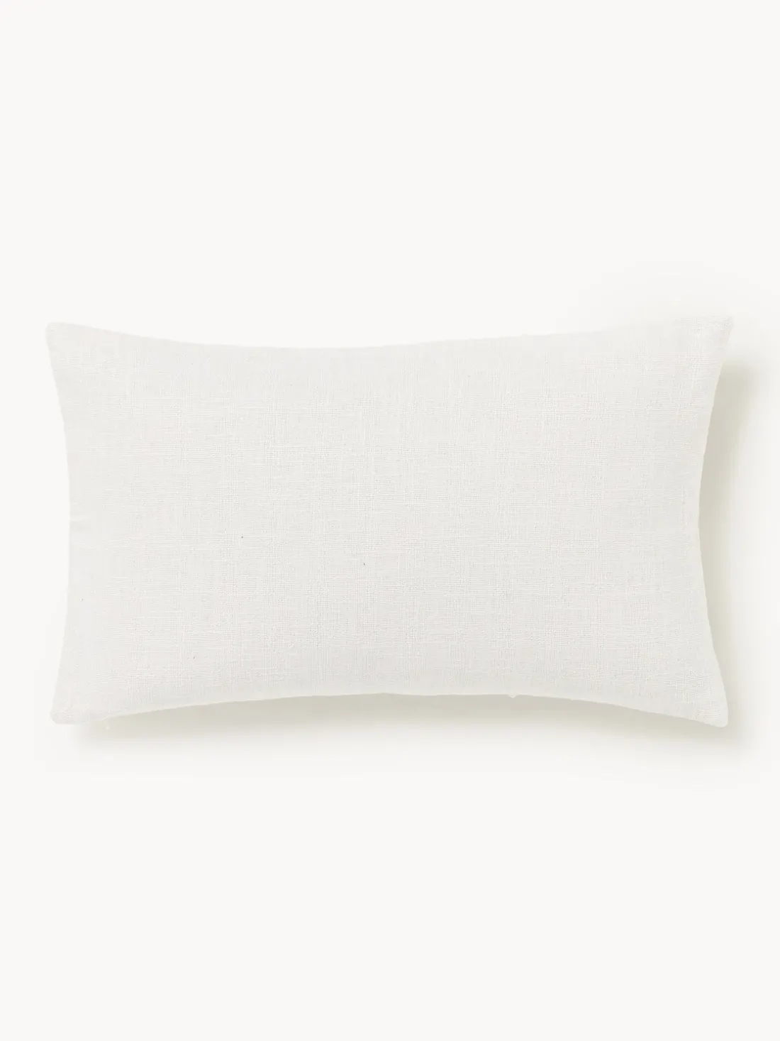 Funda de cojín artesanal de algodón con costuras decorativas Terre