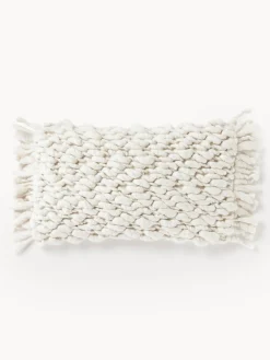 Funda de cojín artesanal de punto grueso Belen