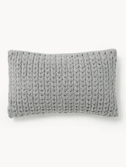 Funda de cojín artesanal de punto grueso Adyna