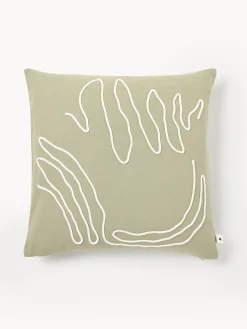 Funda de cojín artesanal de algodón ecológico Jot