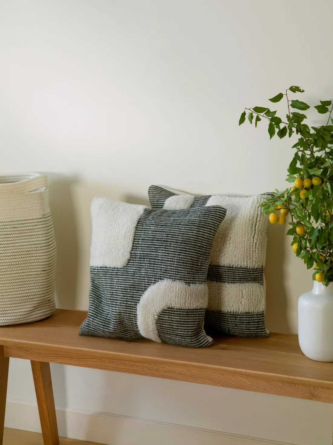 Funda de cojín artesanal Laine