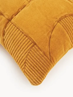 Funda de cojín bordada con estampado geométrico Verina