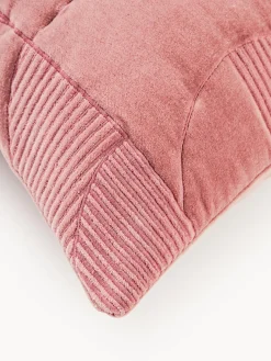 Funda de cojín bordada con estampado geométrico Verina